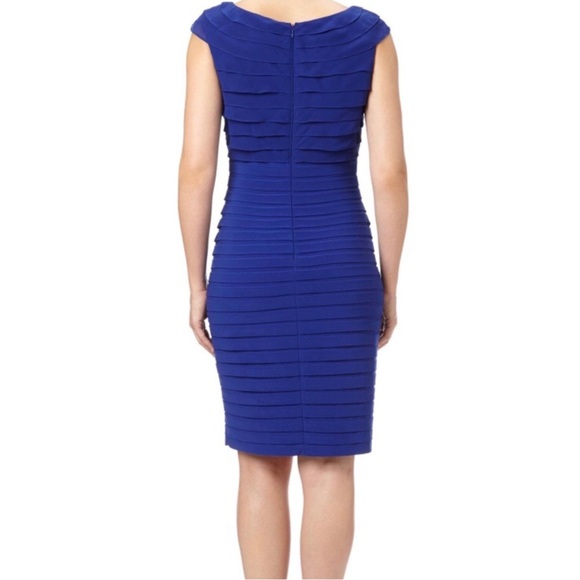 ADRIANNA PAPELL Sapphire Sheath Cocktail Dress! - Picture 2 of 4